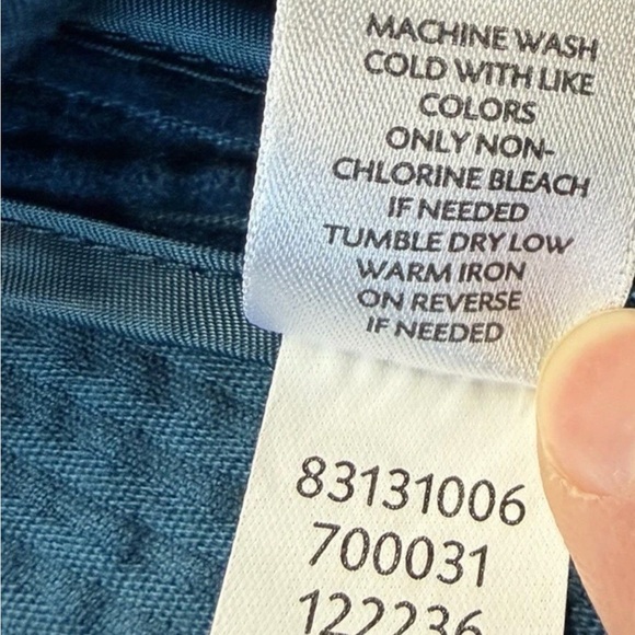 Coat J. JILL Jacket Corduroy Teal Blue Green Cotton Velvet Size Small Petite SP - Picture 8 of 13